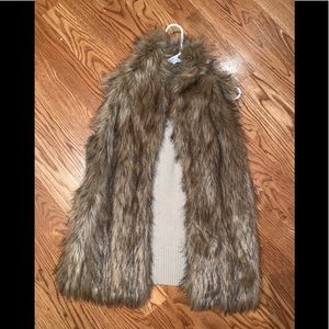 Faux fur vest